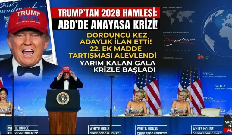Beyaz Saray’da “2028” Krizi: Trump Kırmızı Şapkayı Çıkardı, Salondakiler Donup Kaldı!