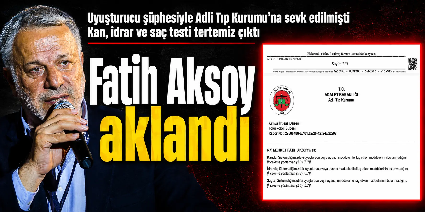 Ünlü Yapımcı Aklandı: Tertemiz Çıktı