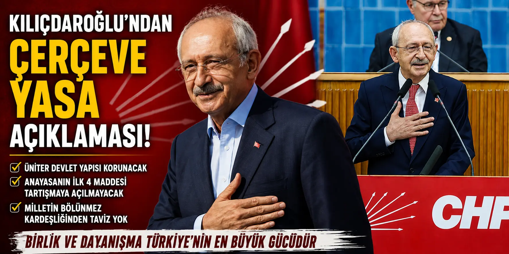Kılıçdaroğlu Noktayı Koydu: “Türkiye’nin Birliği Kırmızı Çizgimizdir”