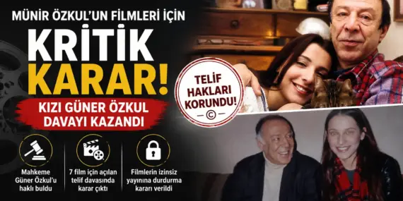 Yeşilçam’da Tarihi Karar! Münir Özkul’un Kızı Güner Özkul Davayı Kazandı