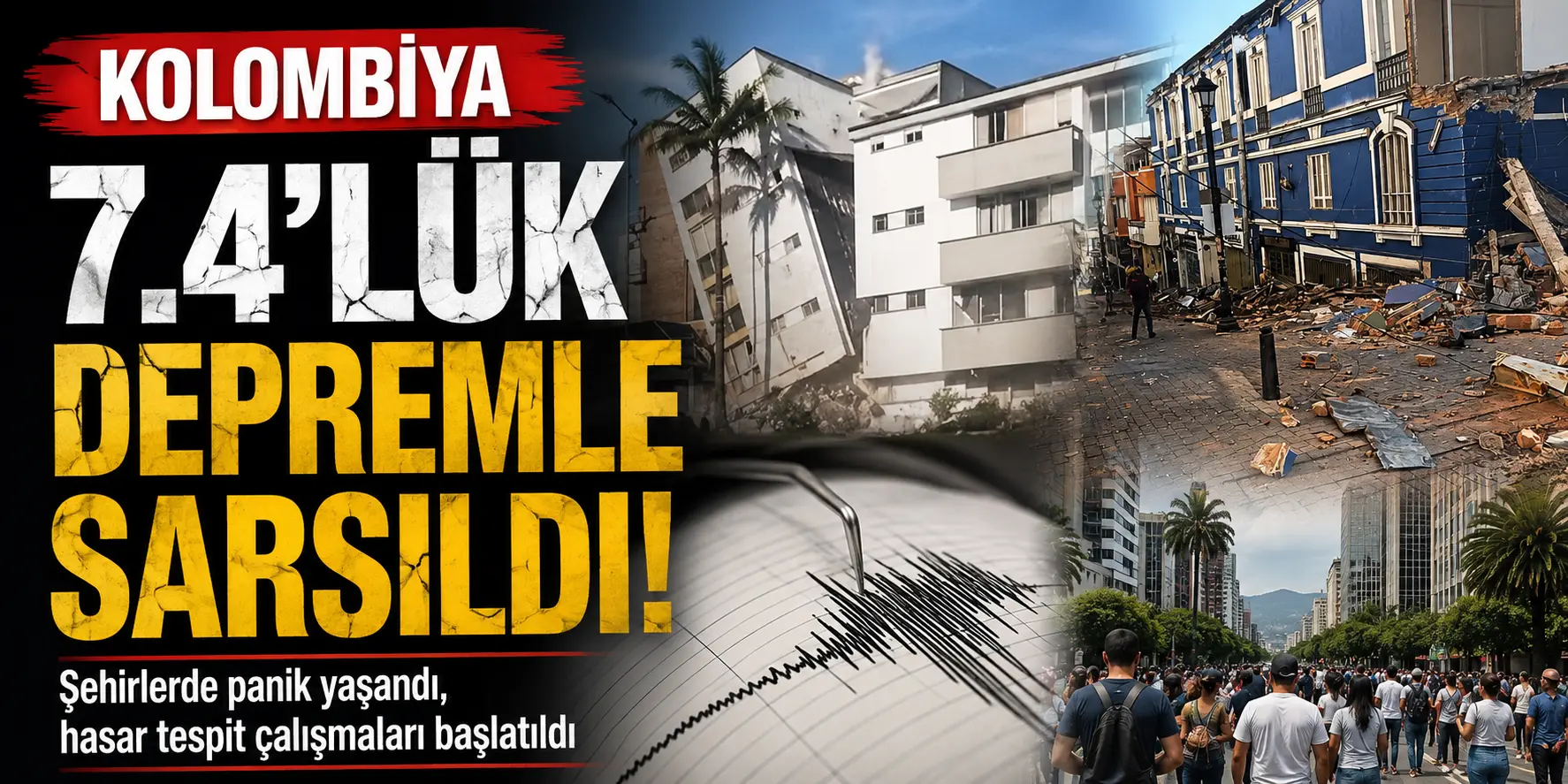 Can Kaybı Artıyor! Kolombiya’daki Büyük Depremde Felaket Büyüyor