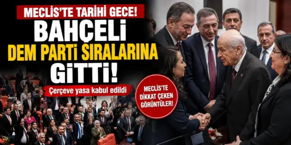 Oylama Sonrası Şaşırtan Anlar! Bahçeli DEM Parti Grubuna Yöneldi