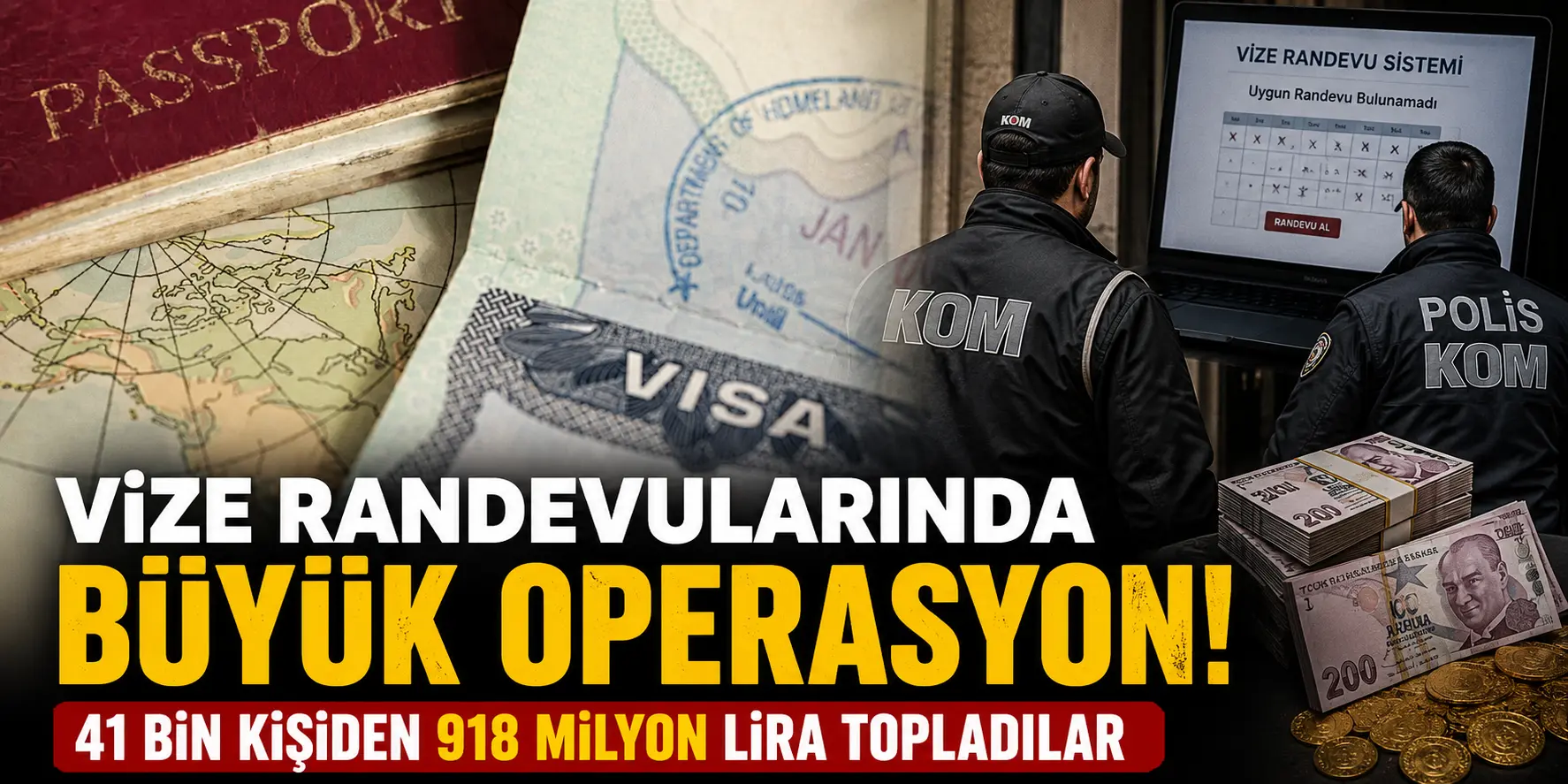 Vize Randevularını Botlarla Topladılar! 49 Şüpheli İçin Düğmeye Basıldı