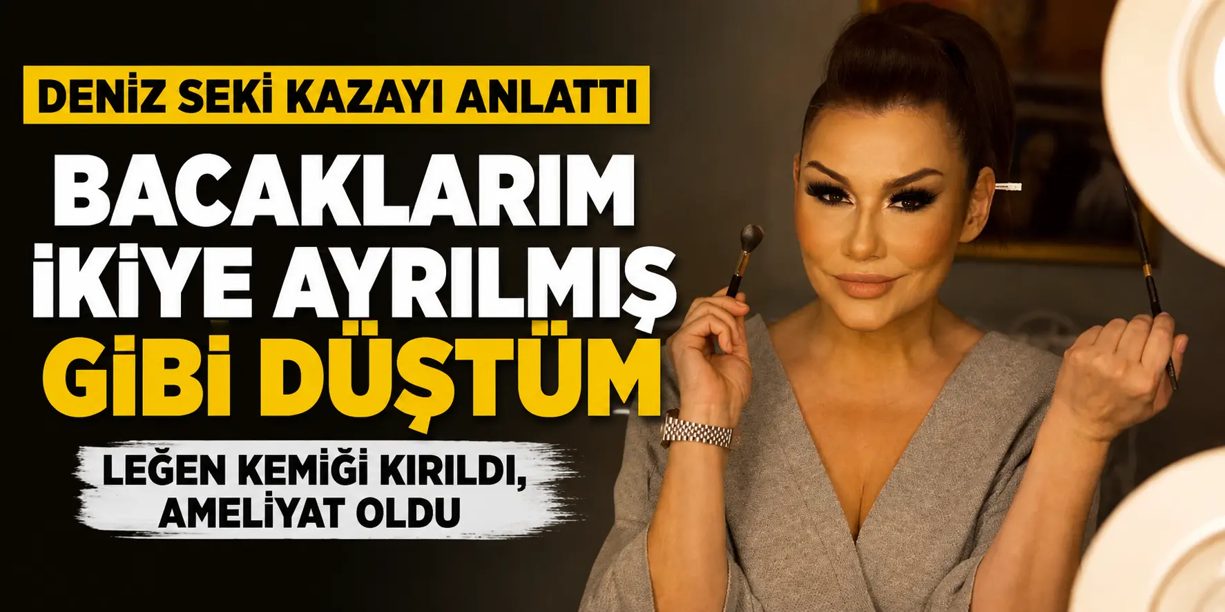 Deniz Seki’nin Evinde Korkutan Kaza! “Bacaklarım İkiye Ayrılmış Gibi Düştüm”