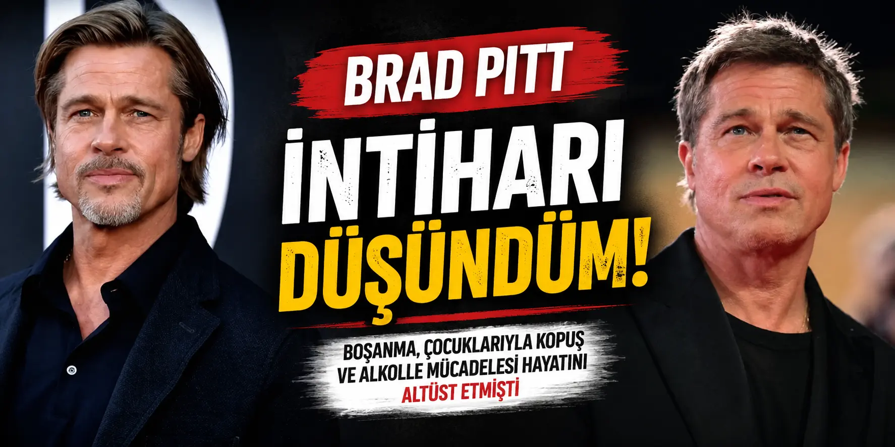 Hollywood Yıldızı Brad Pitt’ten Şoke Eden İtiraf: “Acıdan Kurtulmak İstedim”