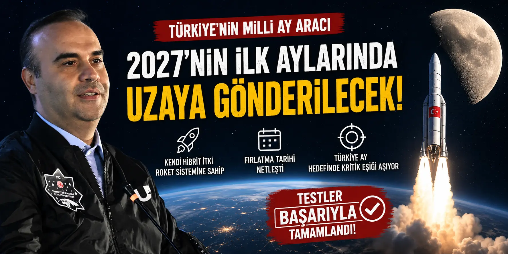 Tarih Netleşti! Türkiye’nin Milli Ay Aracı 2027’de Uzaya Çıkıyor