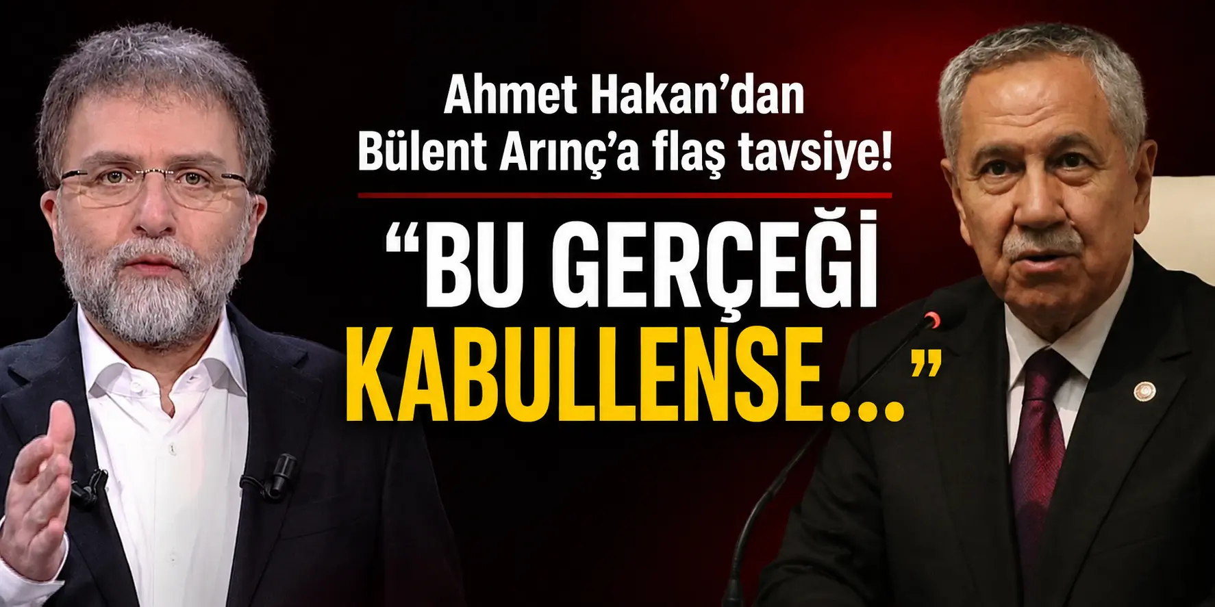 Bülent Arınç’a olay cevap! Ahmet Hakan’dan dikkat çeken Erdoğan çıkışı