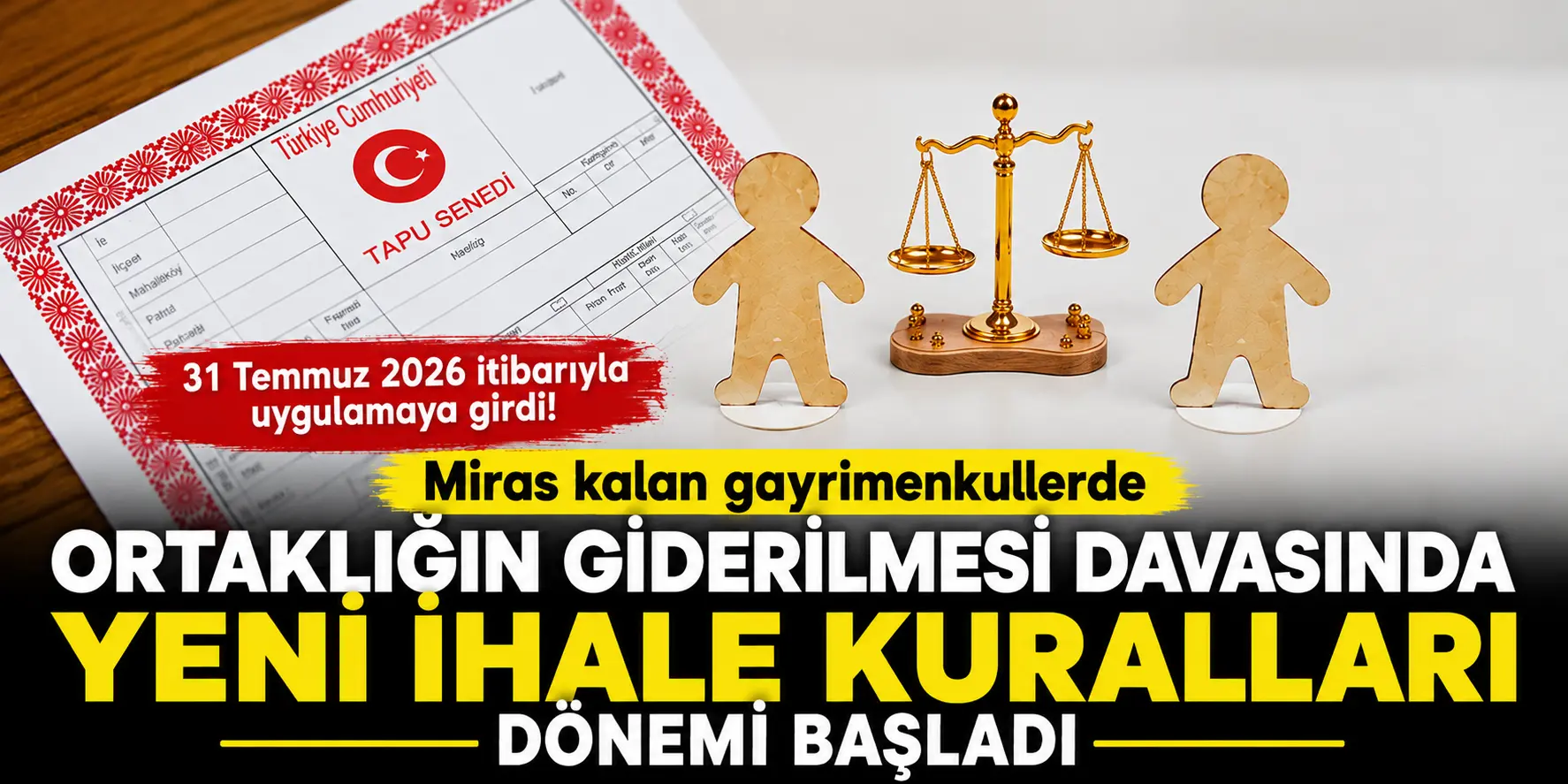 Tapusu olanlar dikkat! Miras paylaşımında tüm dengeler değişti