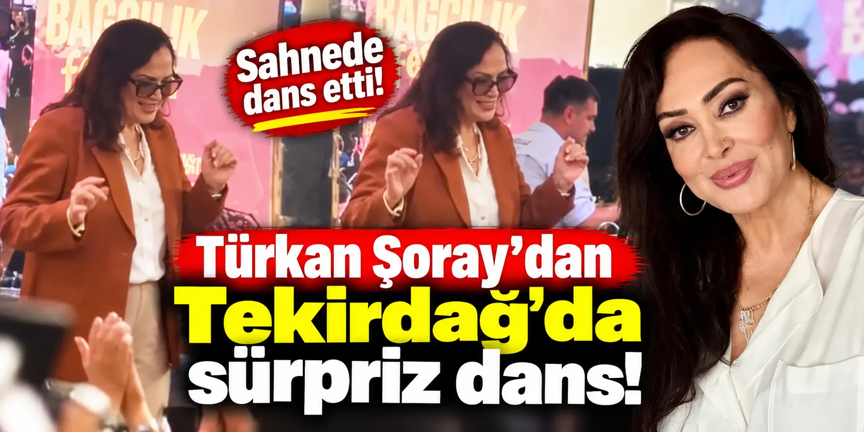 Türkan Şoray sahnede coştu! “Sultan”ın dansı festivale damga vurdu