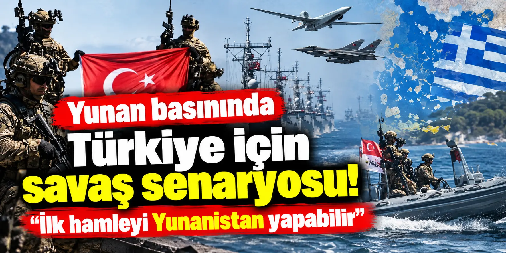 Yunan basınından Türkiye için savaş senaryosu! “İlk saldırıyı Yunanistan yapacak”