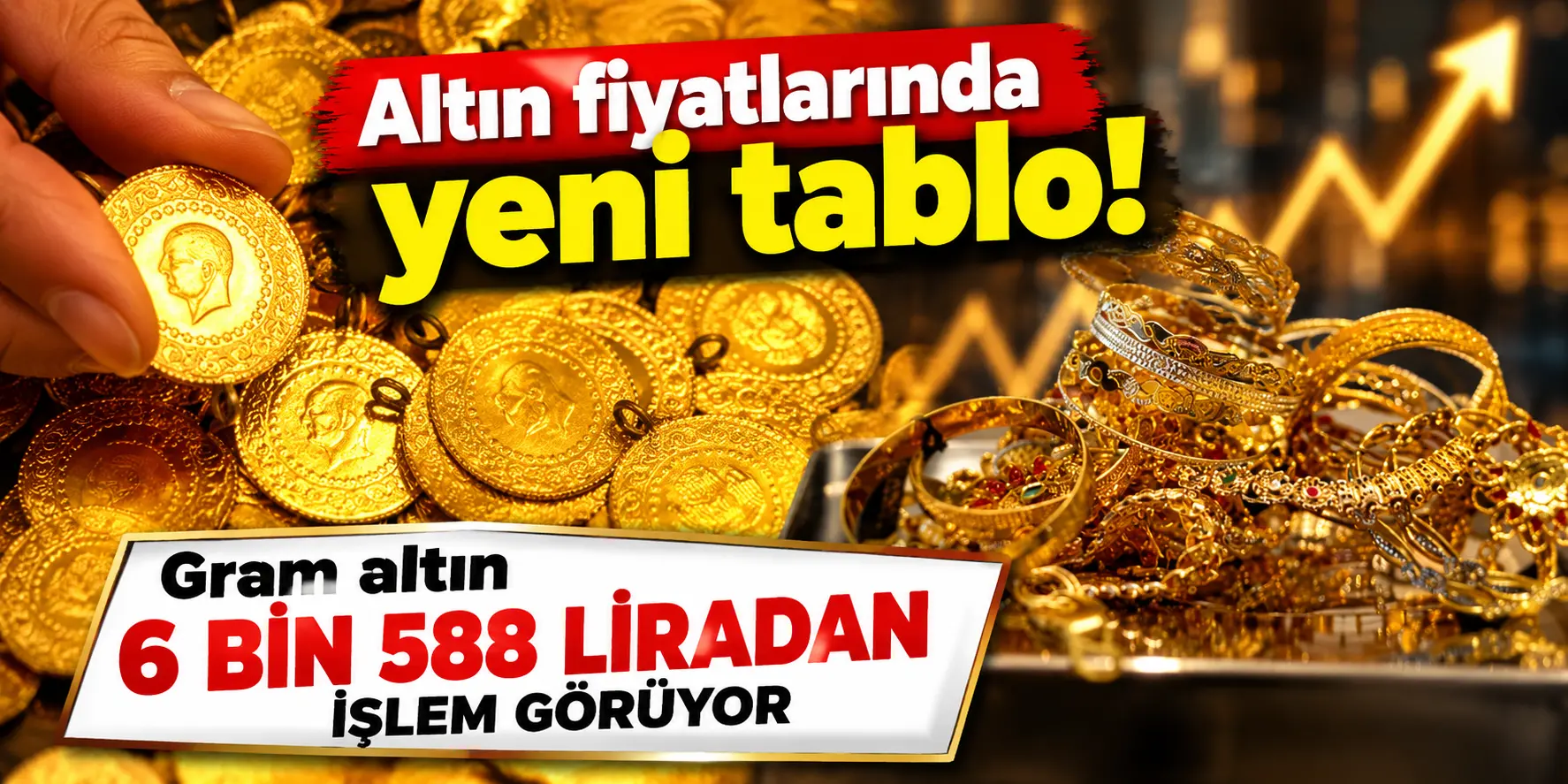 Altın fiyatlarında yeni tablo! Gram altın 6 bin 588 lirayı gördü