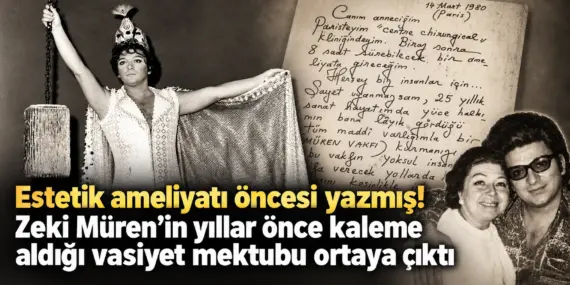 Zeki Müren’in gizli vasiyeti ortaya çıktı! Ameliyat öncesi annesine mektup bırakmış