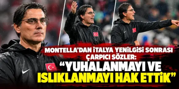 İtalya yenilgisi sonrası Montella’dan çarpıcı itiraf! “Hak ettik”