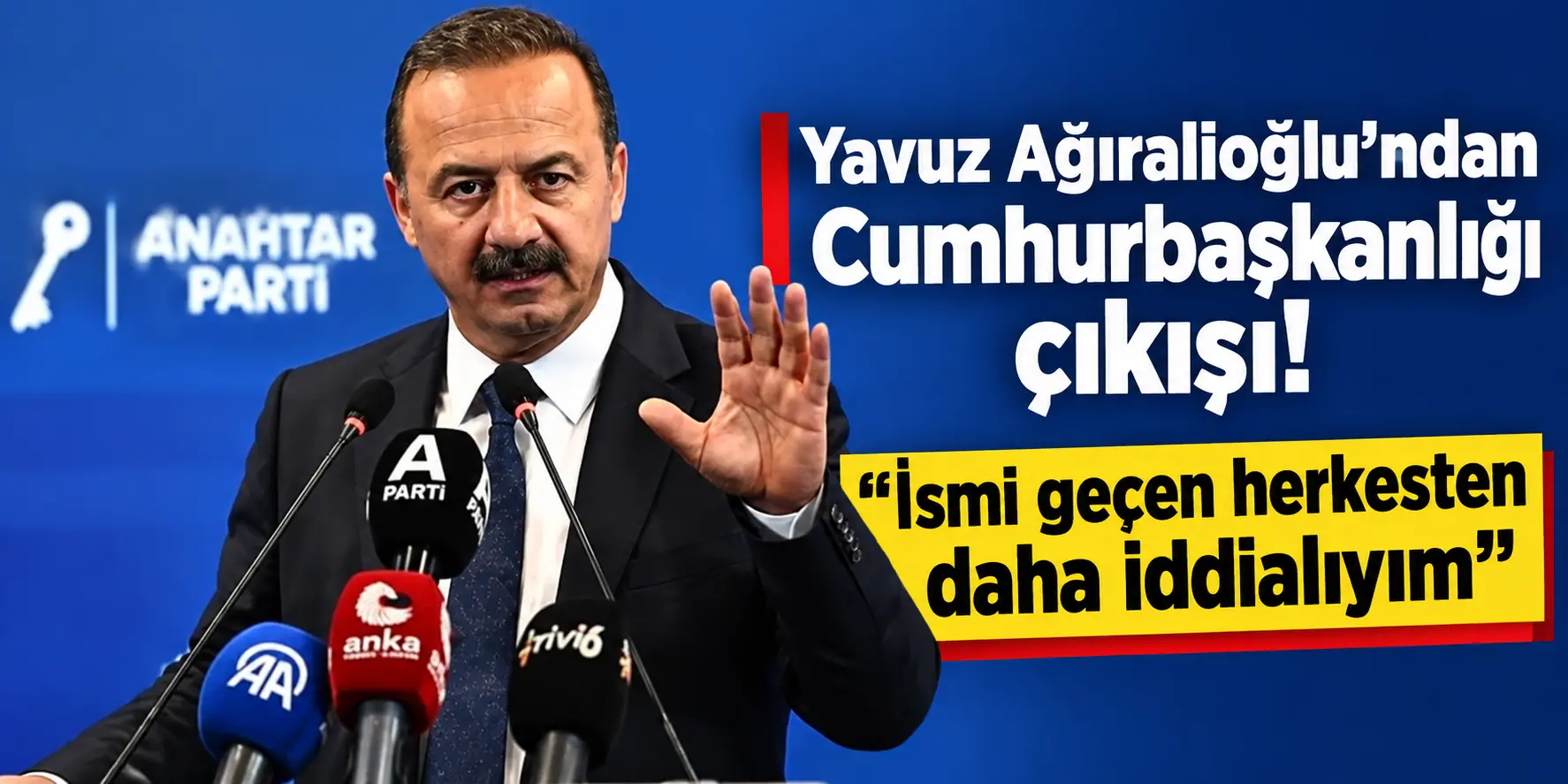 Cumhurbaşkanlığı adaylığı soruldu! Ağıralioğlu’ndan dikkat çeken cevap