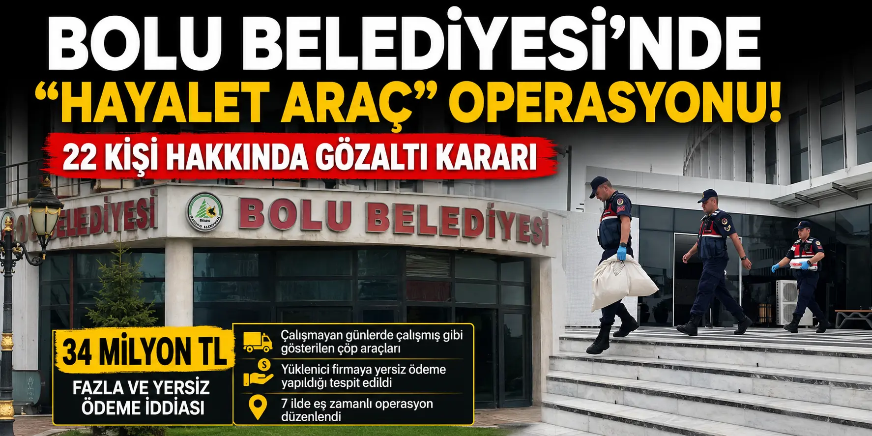 “Hayalet araç” operasyonu Bolu’yu sarstı! 7 ilde düğmeye basıldı