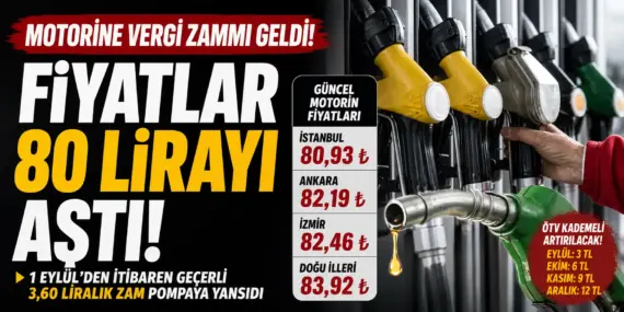 Akaryakıtta yeni şok! Motorinin litresi 80 lirayı geçti
