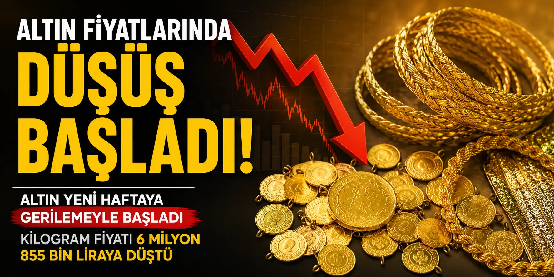 Altın sert düştü! Milyonlarca liralık kayıp
