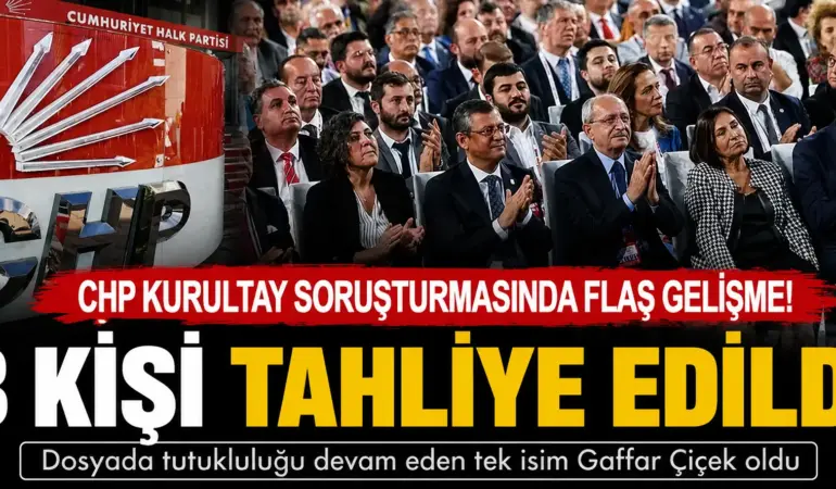 CHP Kurultay soruşturmasında flaş karar! 8 kişi tahliye edildi
