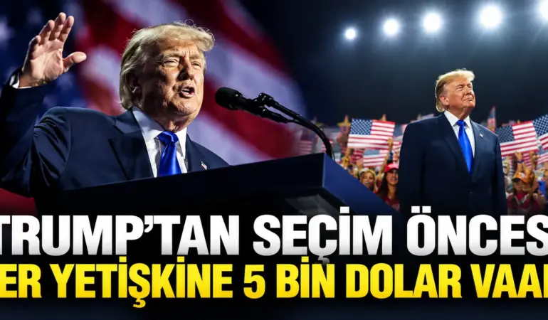 Trump’tan bomba seçim vaadi! Her yetişkine 5 bin dolar verecek