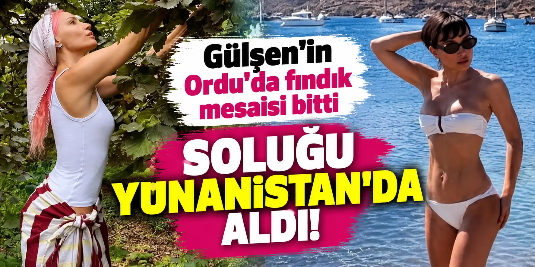 Gülşen fındık tarlasından çıktı, soluğu Yunanistan’da aldı!