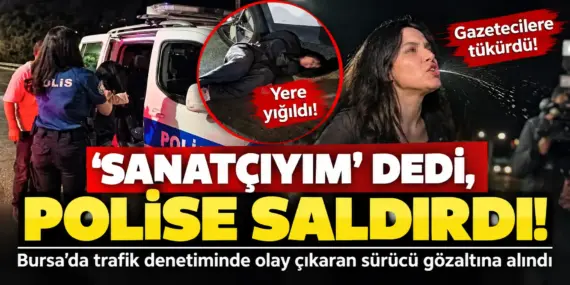 Bursa’da ortalık karıştı! Ters yöne giren sürücü polise ve gazetecilere saldırdı