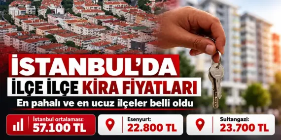 İstanbul’da kira şoku! 100 metrekare evin bedeli 57 bin TL’yi aştı
