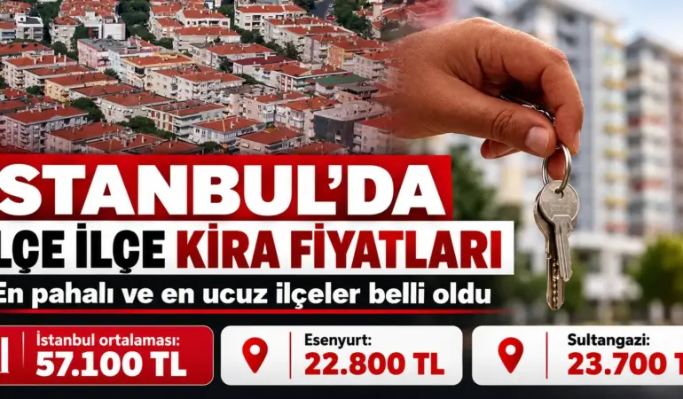 İstanbul’da kira şoku! 100 metrekare evin bedeli 57 bin TL’yi aştı