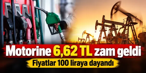 Motorine 6,62 TL Zam! Litre Fiyatı 100 Liraya Dayandı
