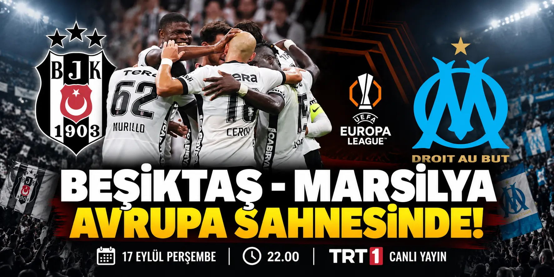 Beşiktaş’ın Avrupa Mesaisi Başlıyor! Marsilya Maçında Muhtemel Kadro