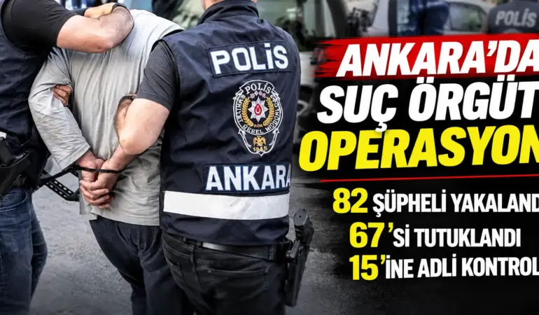 Ankara’da Suç Örgütlerine Büyük Darbe! 67 Şüpheli Tutuklandı