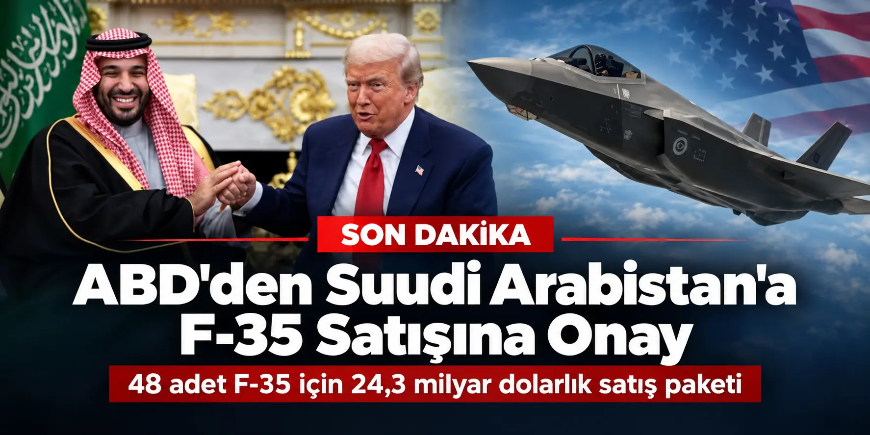 ABD’den Suudi Arabistan’a F-35 Onayı! 24,3 Milyar Dolarlık Dev Anlaşma