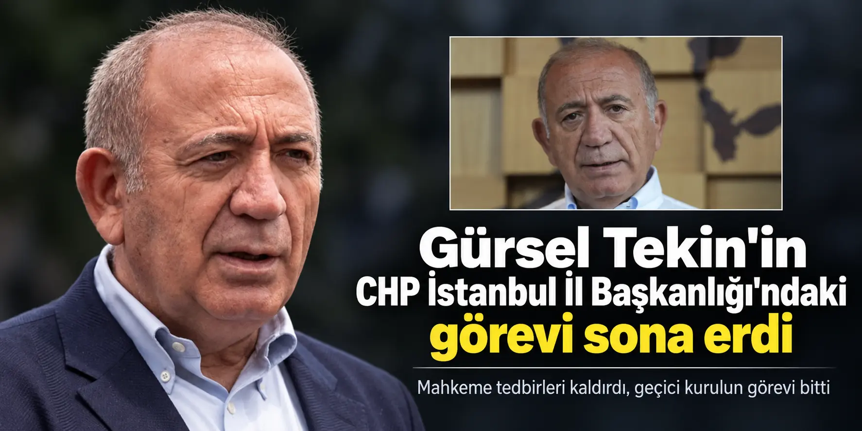 Gürsel Tekin İçin Yeni Karar! CHP İstanbul İl Başkanlığı’ndaki Görevi Sona Erdi
