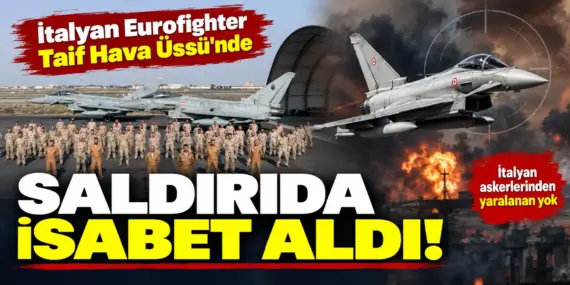 İtalyan Eurofighter’ına Saldırı! Savaş Uçağı Taif Hava Üssü’nde İsabet Aldı