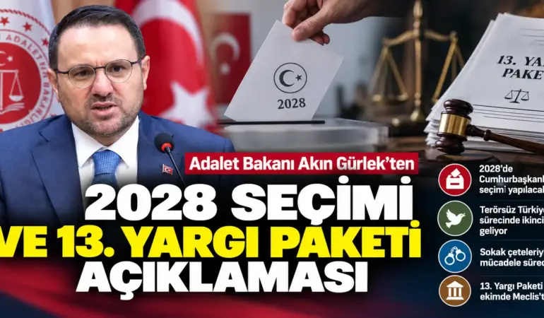2028 Seçimi Gündemde! Adalet Bakanı Gürlek’ten Dikkat Çeken Açıklama