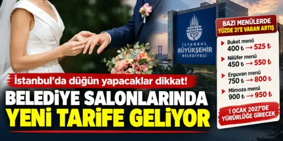 İstanbul’da Düğün Yapacaklar Dikkat! Fiyatlara Yüzde 31’e Varan Zam Geliyor