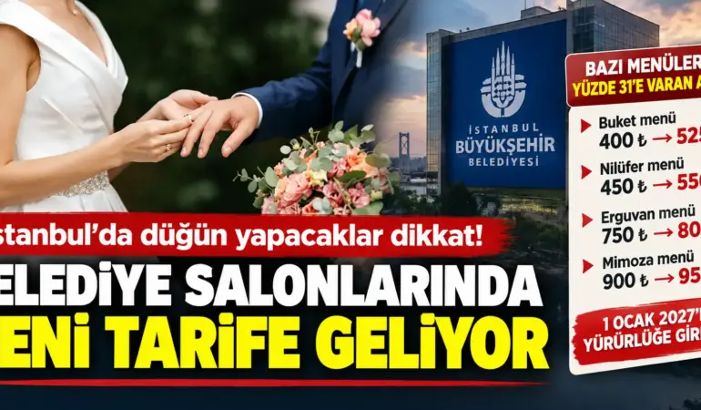İstanbul’da Düğün Yapacaklar Dikkat! Fiyatlara Yüzde 31’e Varan Zam Geliyor