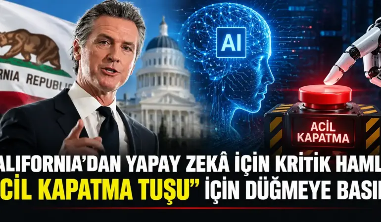 Yapay zekâ için “acil durdurma” dönemi! California düğmeye bastı