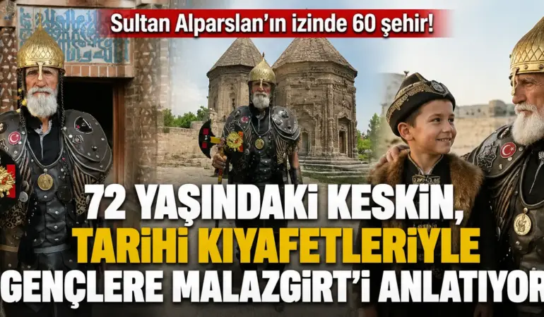 Bir ömür Sultan Alparslan’a adadı! 72 yaşında Türkiye’yi adım adım geziyor