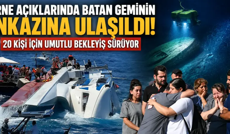 Girne’de dehşet! Batan geminin enkazı 550 metre derinlikte bulundu