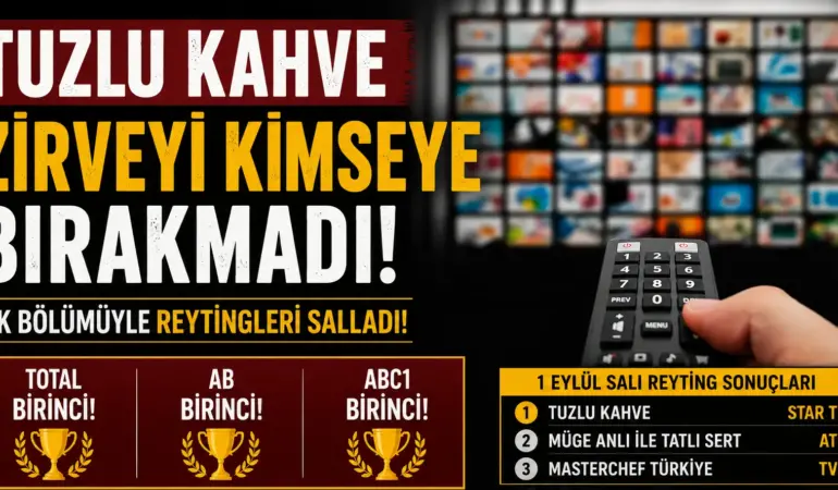 Star TV’den Reyting Bombası! Tuzlu Kahve Üç Kategoride Birden Birinci Oldu