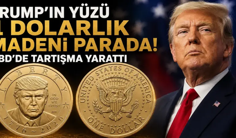 Trump’ın Yüzü ABD Parasına Girdi! 1 Dolarlık Madeni Para Ortalığı Karıştırdı