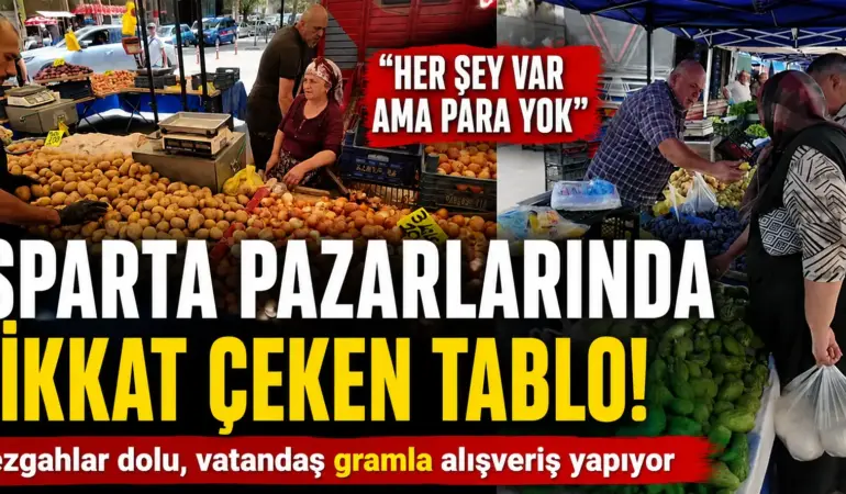 Pazarda Büyük Şok! Tezgahlar Dolu Ama Vatandaşın Cebinde Para Yok