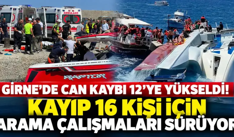 Girne’de Acı Bilanço Ağırlaşıyor! 12 Ölü, 16 Kayıp