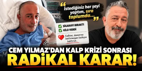 Cem Yılmaz’dan kalp krizi sonrası radikal karar! Sigarayı tek kalemde bıraktı