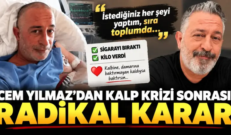 Cem Yılmaz’dan kalp krizi sonrası radikal karar! Sigarayı tek kalemde bıraktı