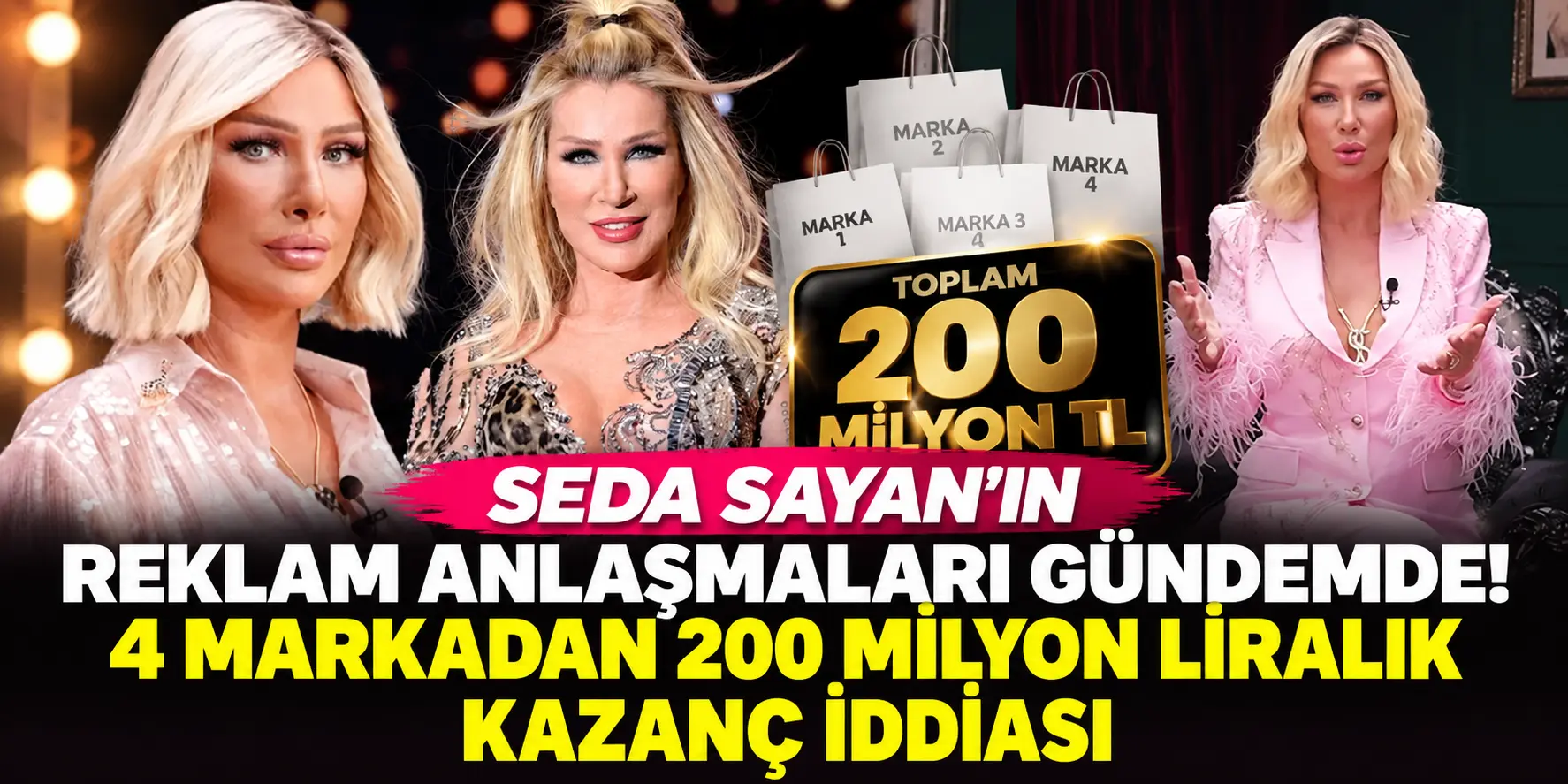 Seda Sayan’ın Kazancı Dudak Uçuklattı! 4 Reklamdan 200 Milyon Lira İddiası