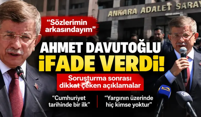 Davutoğlu Adliyeden Çıktı, Sözleri Gündeme Damga Vurdu!