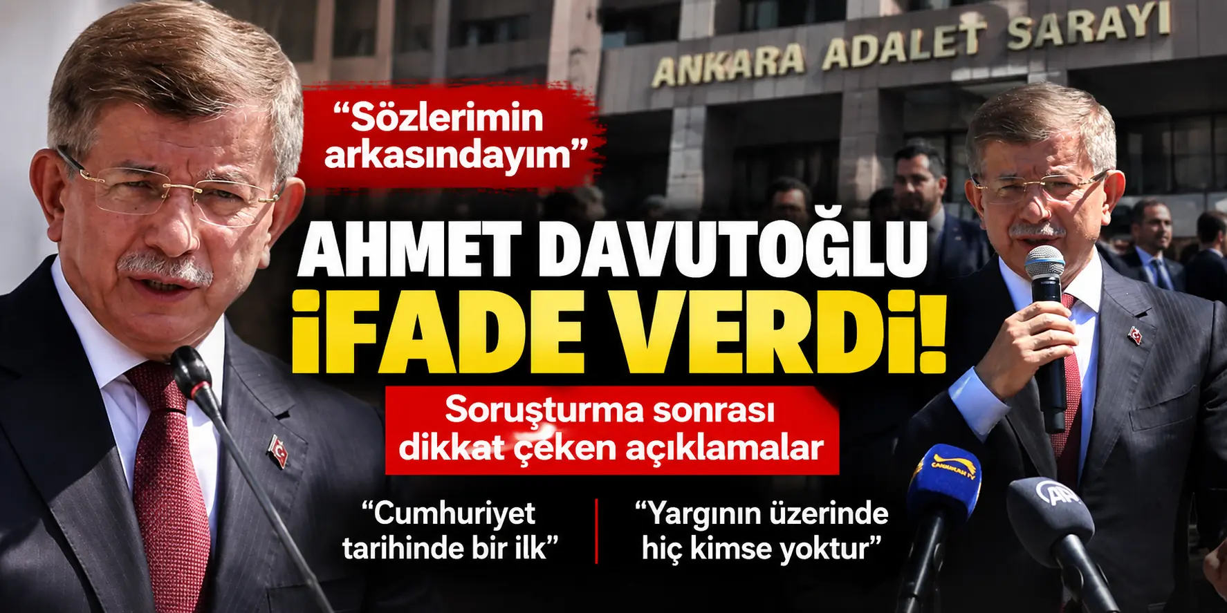Davutoğlu Adliyeden Çıktı, Sözleri Gündeme Damga Vurdu!