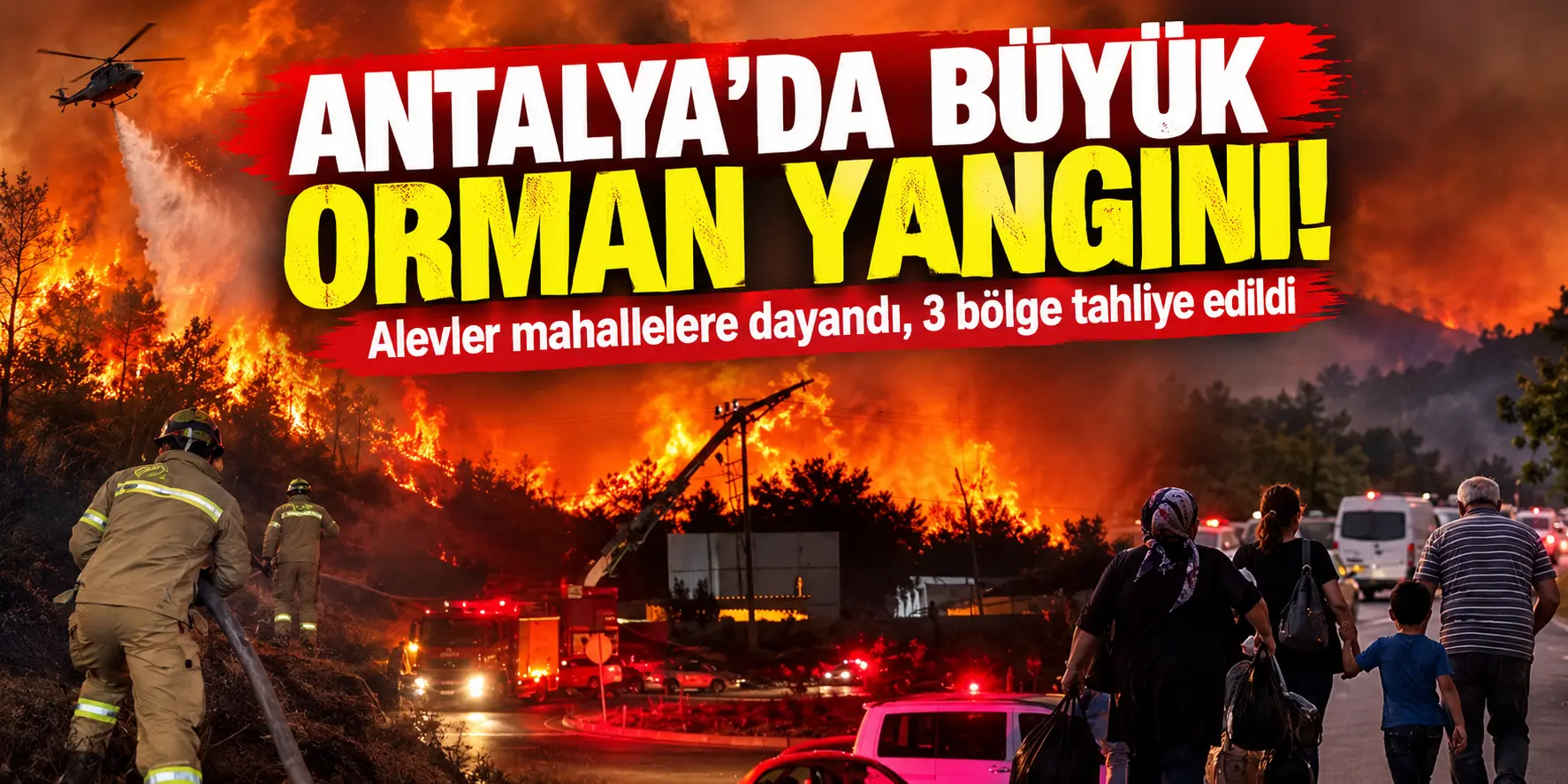 Antalya Alevlere Teslim! 3 Mahalle Tahliye Edildi