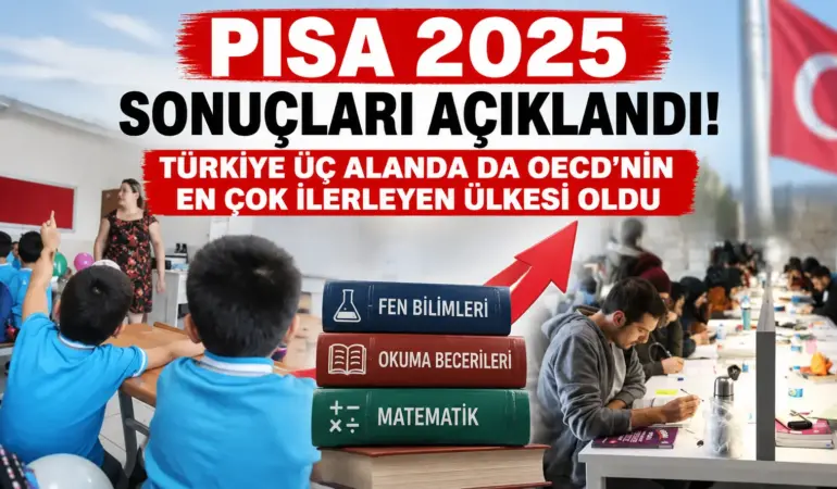 PISA 2025’te Türkiye Damgası! Üç Alanda Da OECD’de Zirve
